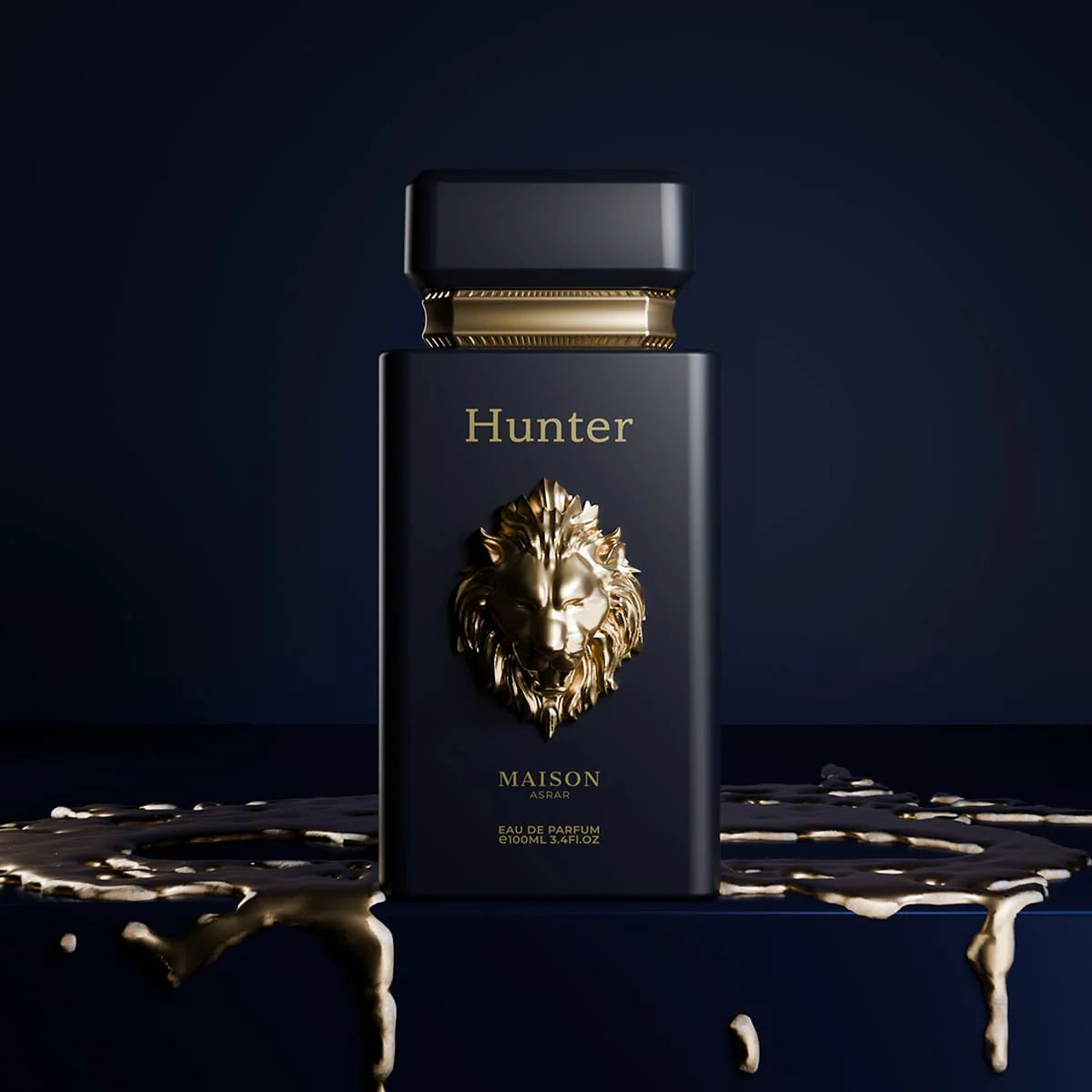"Hunter Eau De Parfum by Maison Asrar 100ML bottle – masculine luxury scent"