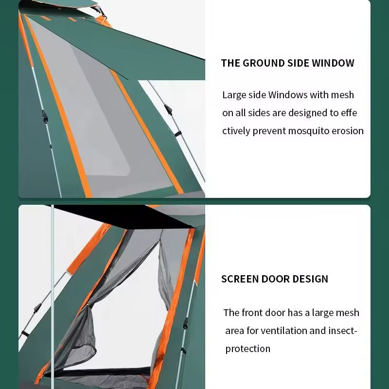 Instant 4 Person Automatic Tent - 𝖥𝖮𝖭𝖲𝖮𝖴𝖰